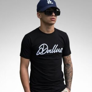 CAMISETA DALLUZ BL - PRETA/BRANCO